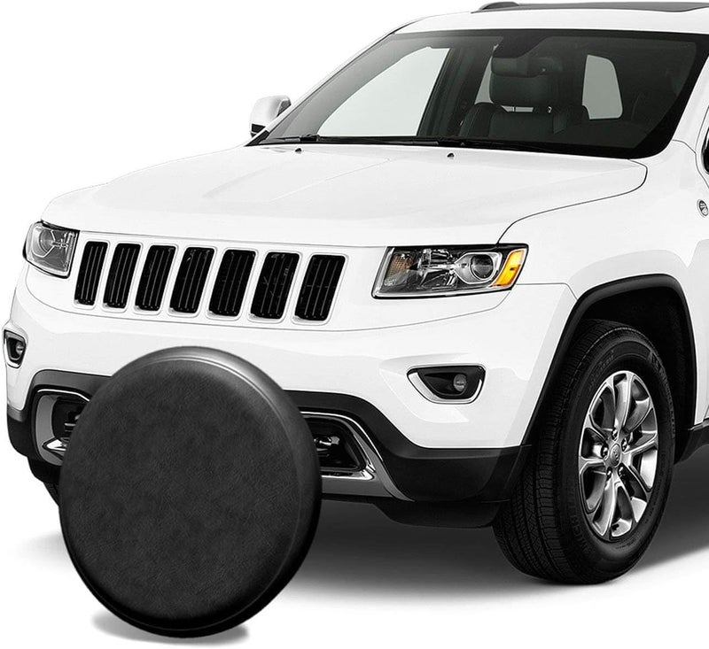 Amfor Spare Tire Cover 30"-31", Universal Fit for Jeep, SUV, RV, Trailer, Truck, Waterproof Dustproof PVC Leather Wheel Cover (Black) - Image 4